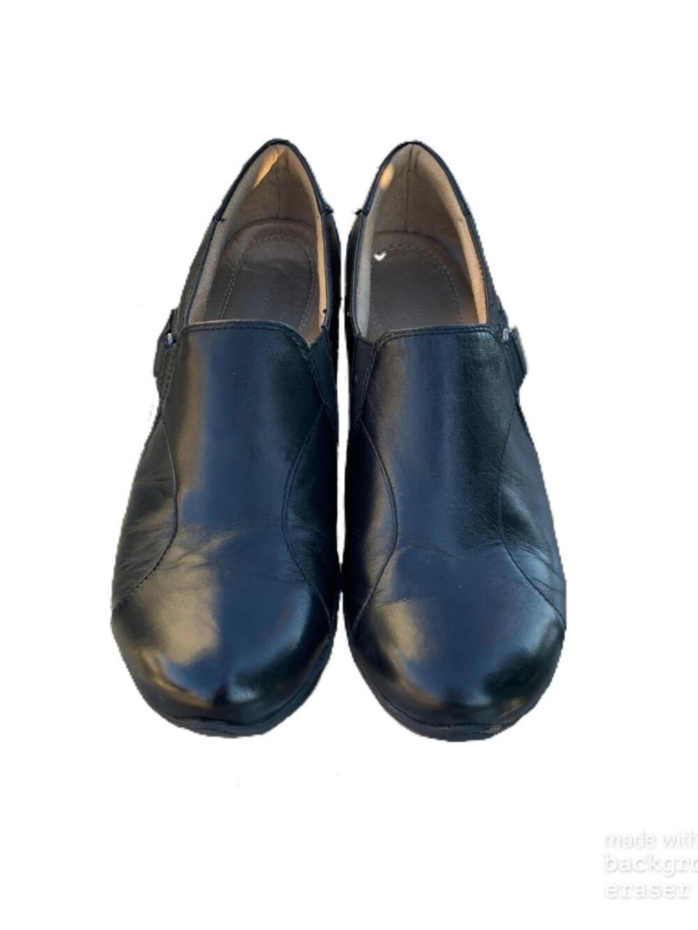Black Leather Naturalizer Loafers